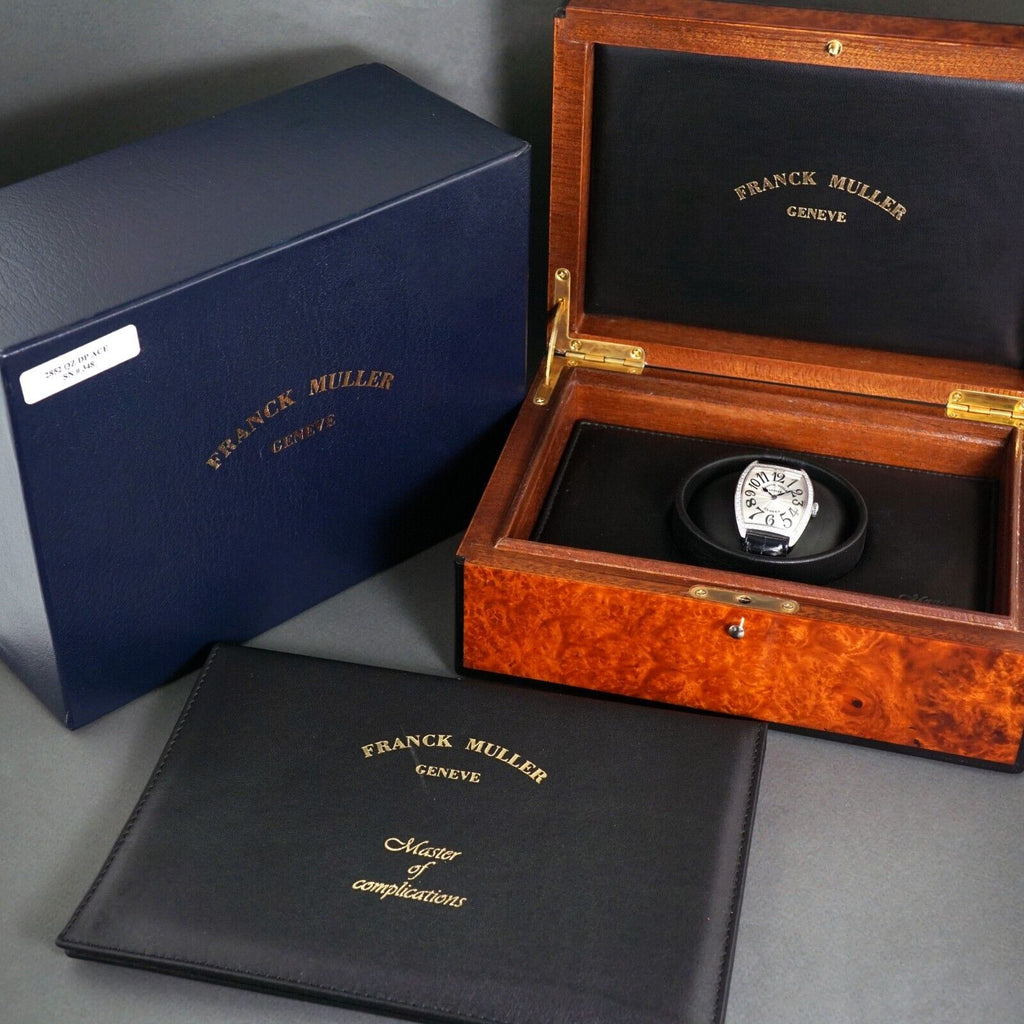 Stunning Franck Muller Cintree Curvex Stainless Steel Diamond