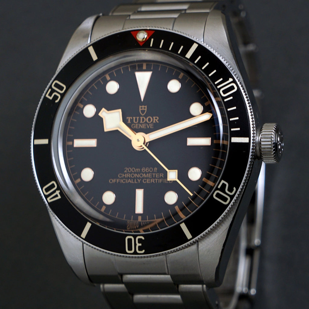 極美品 TUDOR HERITAGE BLACK BAY 2022 Tudor Heritage Black Bay 79030n Stainless Steel Dive Watch