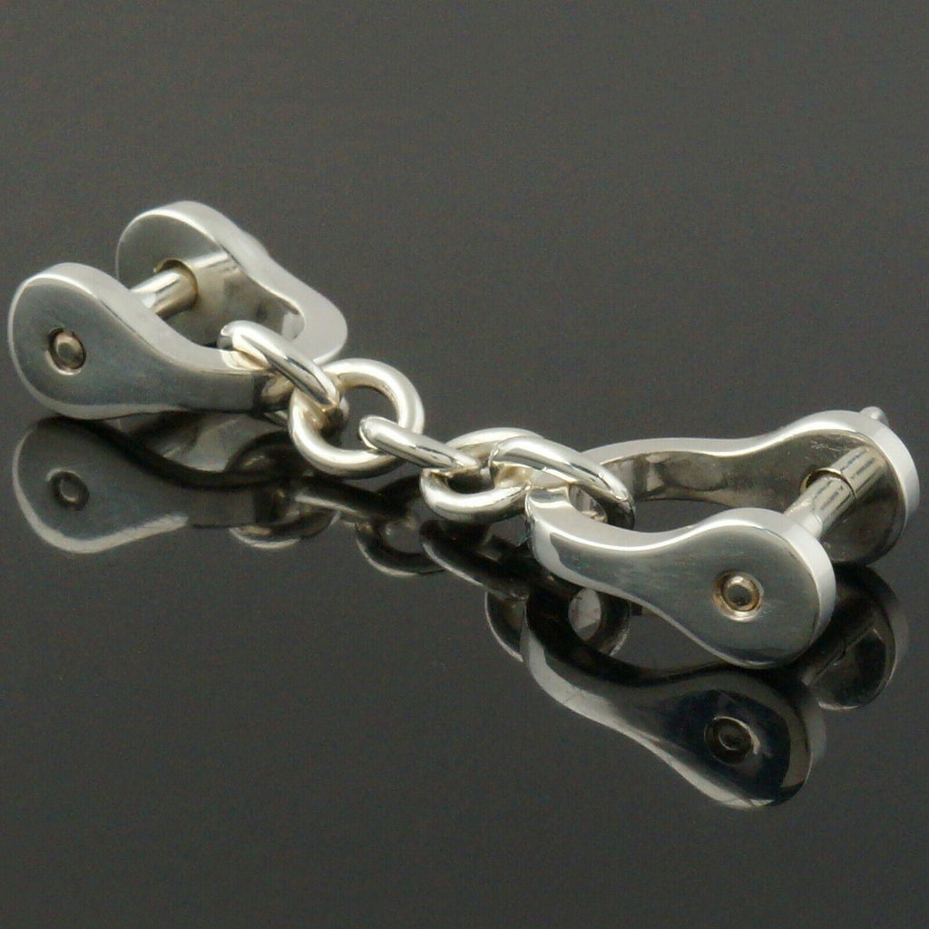 Vintage Tiffany & Co. Sterling Silver Double Shackle Valet Style Key C