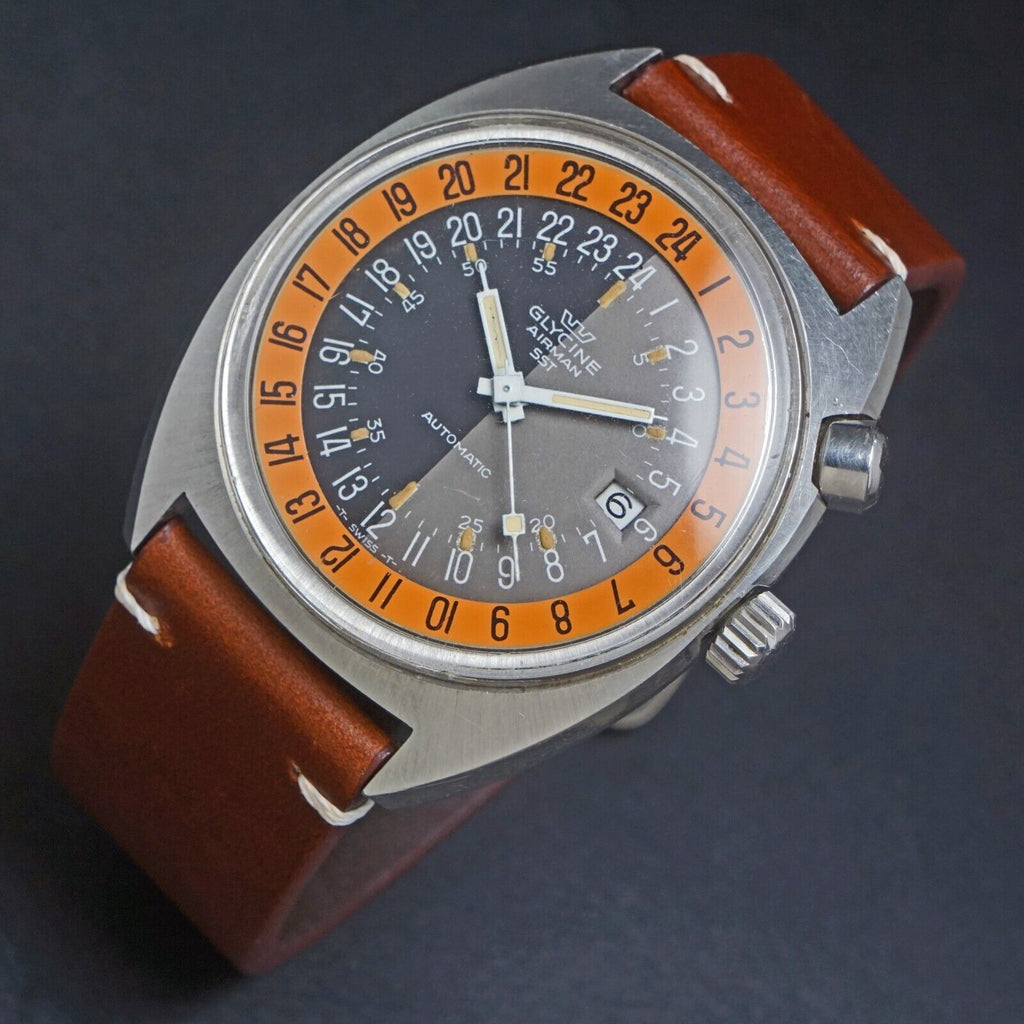 Glycine Airman Black Stainless Steel Automatic Men's Watch