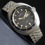 Rare Caravelle Automatic Diver Jet Stainless Watch Serviced Amazing Condition