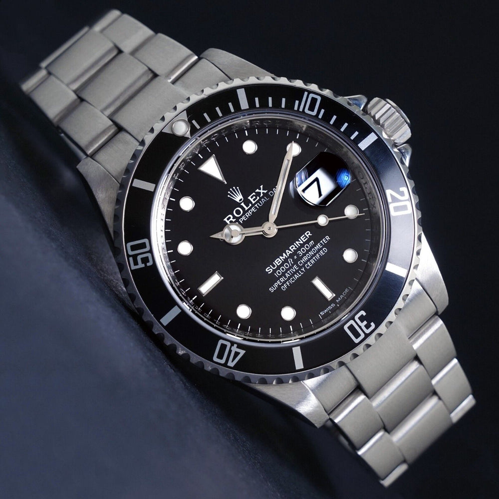 Stunning 2008 Rolex 16610T Submariner Stainless Steel Watch Excellent Cond! SEL, Olde Towne Jewelers, Santa Rosa CA.