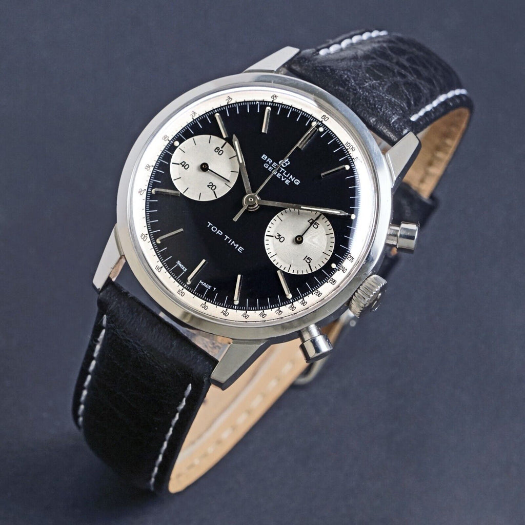 Breitling Top Time Ref. 2002 Reverse Panda Dial Stainless Steel