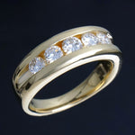 Heavy Solid 14K Gold & 1.00 CTW Channel Diamond Wedding Band, Anniversary Ring, Olde Towne Jewelers, Santa Rosa CA.