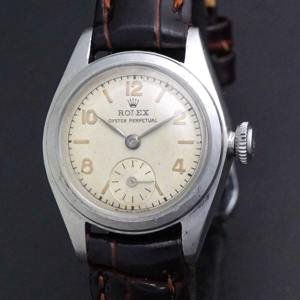 Stunning 1948 Rolex 4486  Stainless Steel Lady Bubbleback Watch All Original!