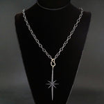 Mizuki Oxidized 925 14K Yellow Gold, .60Ctw Black Diamond 31" Starburst Necklace, Olde Towne Jewelers, Santa Rosa CA.