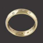 Gabriel Ofiesh Solid 18K Gold & Flush Set Diamond Comfort Fit 5.5mm Wedding Ring, Olde Towne Jewelers, Santa Rosa CA.