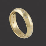 Gabriel Ofiesh Solid 18K Gold & Flush Set Diamond Comfort Fit 5.5mm Wedding Ring, Olde Towne Jewelers, Santa Rosa CA.