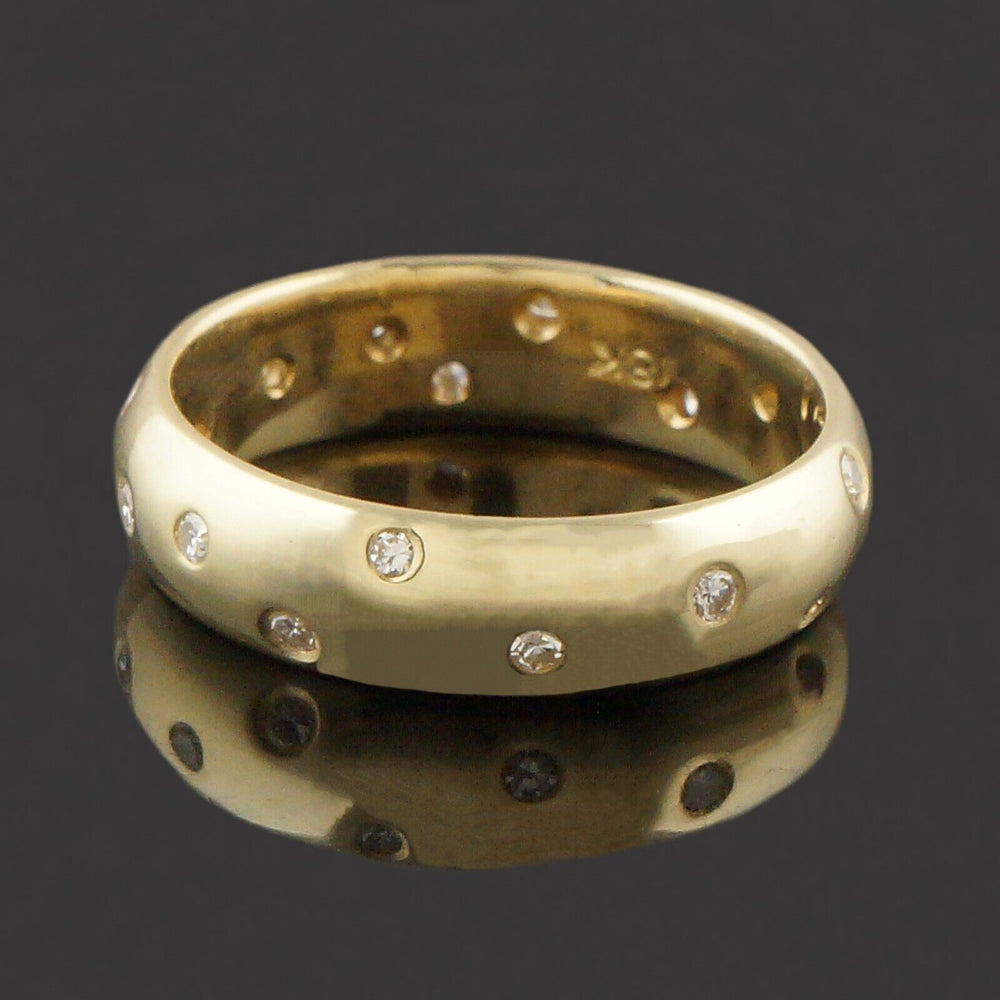 Gabriel Ofiesh Solid 18K Gold & Flush Set Diamond Comfort Fit 5.5mm Wedding Ring, Olde Towne Jewelers, Santa Rosa CA.