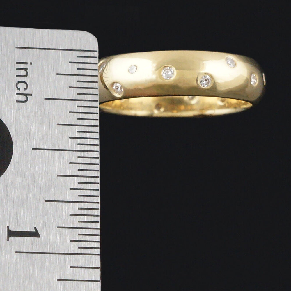 Gabriel Ofiesh Solid 18K Gold & Flush Set Diamond Comfort Fit 5.5mm Wedding Ring, Olde Towne Jewelers, Santa Rosa CA.