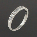 Platinum & .44 CTW Channel Set 11 Diamond Wedding Band, Anniversary Ring