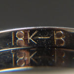 Antique Deco Engraved Solid 18K White Gold Wedding Band, Estate Anniversary Ring, Olde Towne Jewelers, Santa Rosa CA.