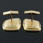 Heavy, Modernist Solid 18K Yellow Gold Framed Boulder Opal Estate Cufflinks, Olde Towne Jewelers, Santa Rosa CA.