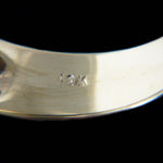 Modernist 2 Tone Solid 18K Gold Baguette Diamond Wedding Band, Anniversary Ring, Olde Towne Jewelers, Santa Rosa CA.