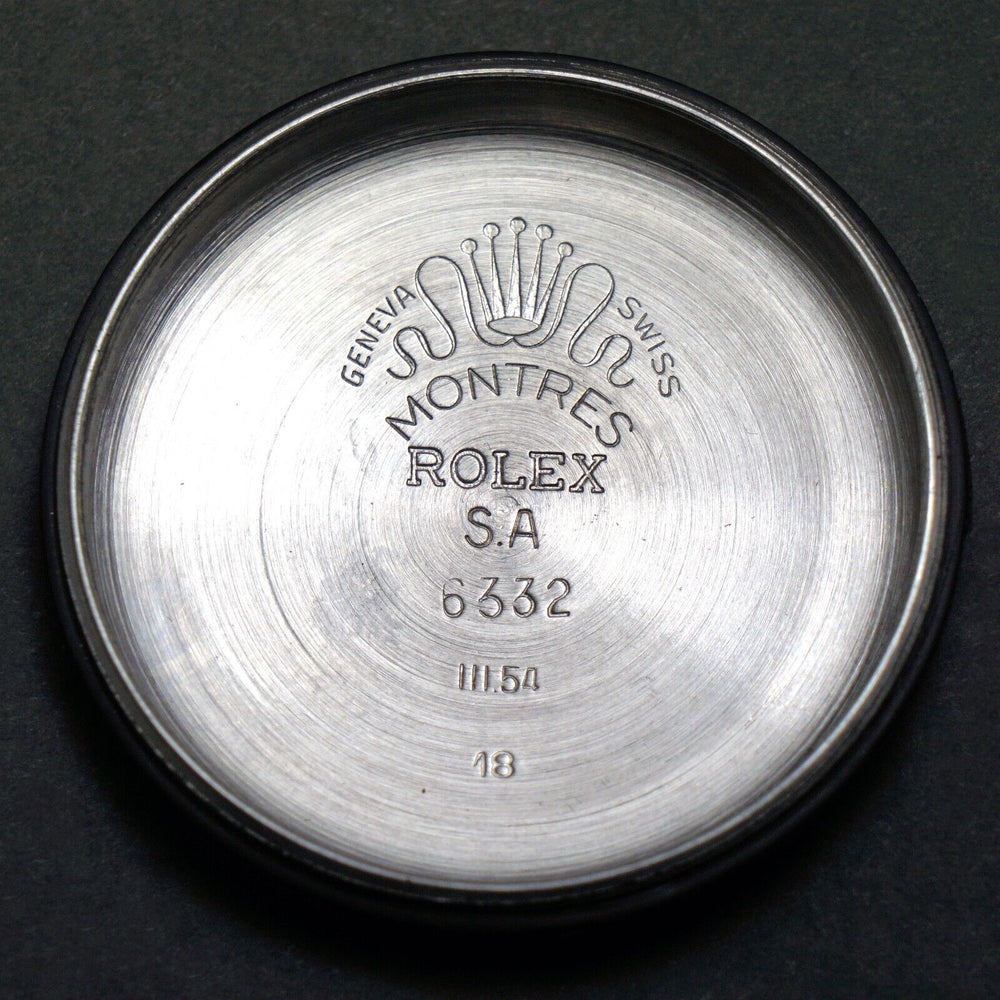 Stunning 1954 Rolex 6332 Stainless Steel Mans Watch Original Waffle Dial Amazing, Olde Towne Jewelers, Santa Rosa CA.