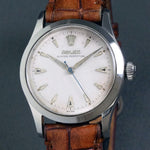 Stunning 1954 Rolex 6332 Stainless Steel Mans Watch Original Waffle Dial Amazing, Olde Towne Jewelers, Santa Rosa CA.