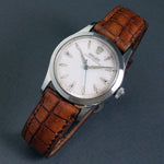 Stunning 1954 Rolex 6332 Stainless Steel Mans Watch Original Waffle Dial Amazing, Olde Towne Jewelers, Santa Rosa CA.