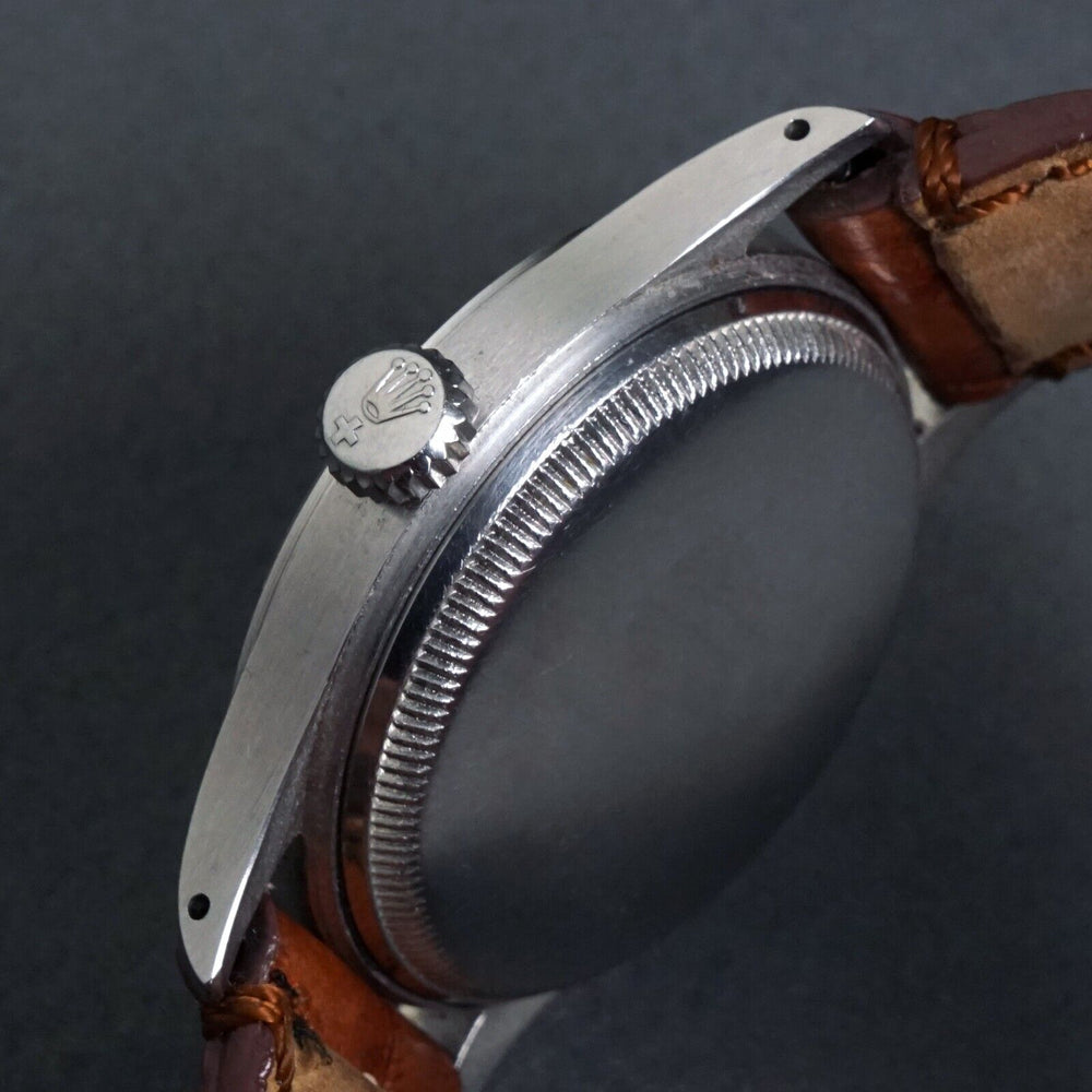 Stunning 1954 Rolex 6332 Stainless Steel Mans Watch Original Waffle Dial Amazing, Olde Towne Jewelers, Santa Rosa CA.