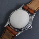 Stunning 1954 Rolex 6332 Stainless Steel Mans Watch Original Waffle Dial Amazing, Olde Towne Jewelers, Santa Rosa CA.