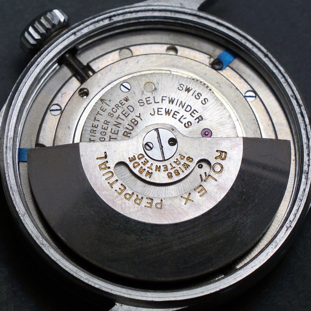 Stunning 1954 Rolex 6332 Stainless Steel Mans Watch Original Waffle Dial Amazing, Olde Towne Jewelers, Santa Rosa CA.