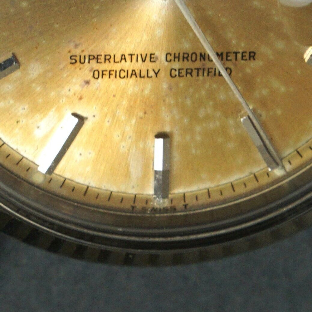 Stunning 1963 Rolex 1601 Datejust Stainless Steel 36mm Tropical Dial Watch XLNT! Olde Towne Jewelers, Santa Rosa CA.