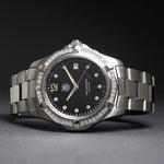 Stunning Tag Heuer WAF111D Aquaracer Steel & Diamond Man's Watch Box & Papers, Olde Towne Jewelers, Santa Rosa CA.