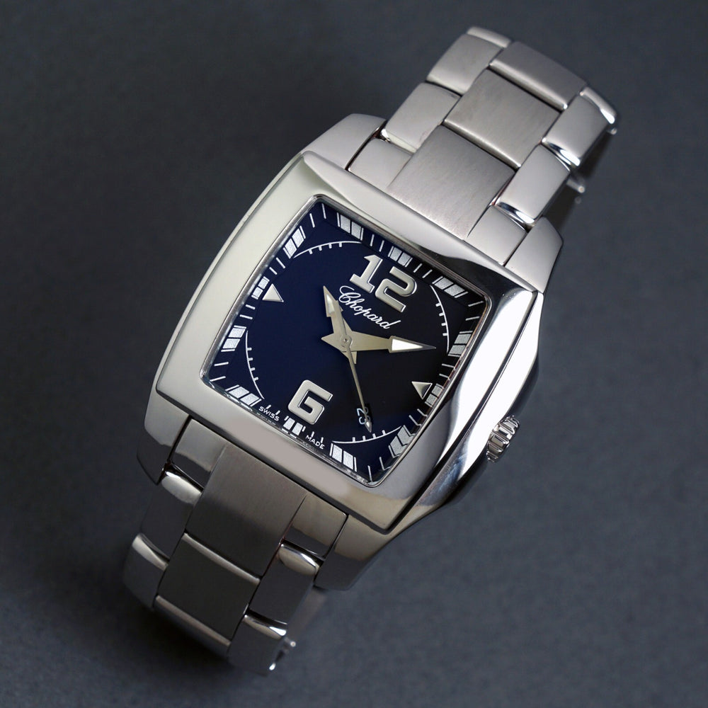 Stunning Chopard Two O Ten Stainless Steel Unisex 34mm Quartz Watch Box, Service, Olde Towne Jewelers, Santa Rosa CA.