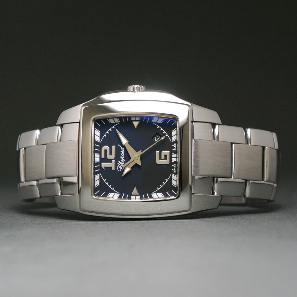 Stunning Chopard Two O Ten Stainless Steel Unisex 34mm Quartz Watch Box, Service, Olde Towne Jewelers, Santa Rosa CA.