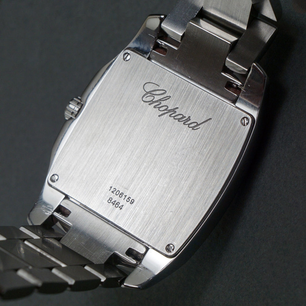 Stunning Chopard Two O Ten Stainless Steel Unisex 34mm Quartz Watch Box, Service, Olde Towne Jewelers, Santa Rosa CA.
