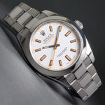 Stunning Rolex 116400 Milgauss Stainless Steel 40mm White Dial Watch MINT COND!