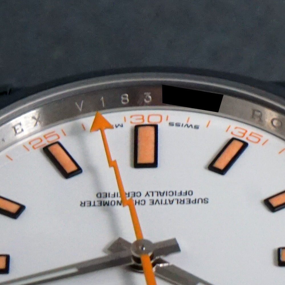 Stunning Rolex 116400 Milgauss Stainless Steel 40mm White Dial Watch MINT COND! Olde Towne Jewelers, Santa Rosa CA.
