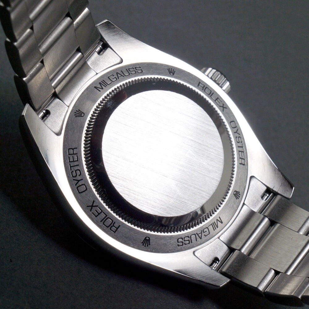 Stunning Rolex 116400 Milgauss Stainless Steel 40mm White Dial Watch MINT COND! Olde Towne Jewelers, Santa Rosa CA.