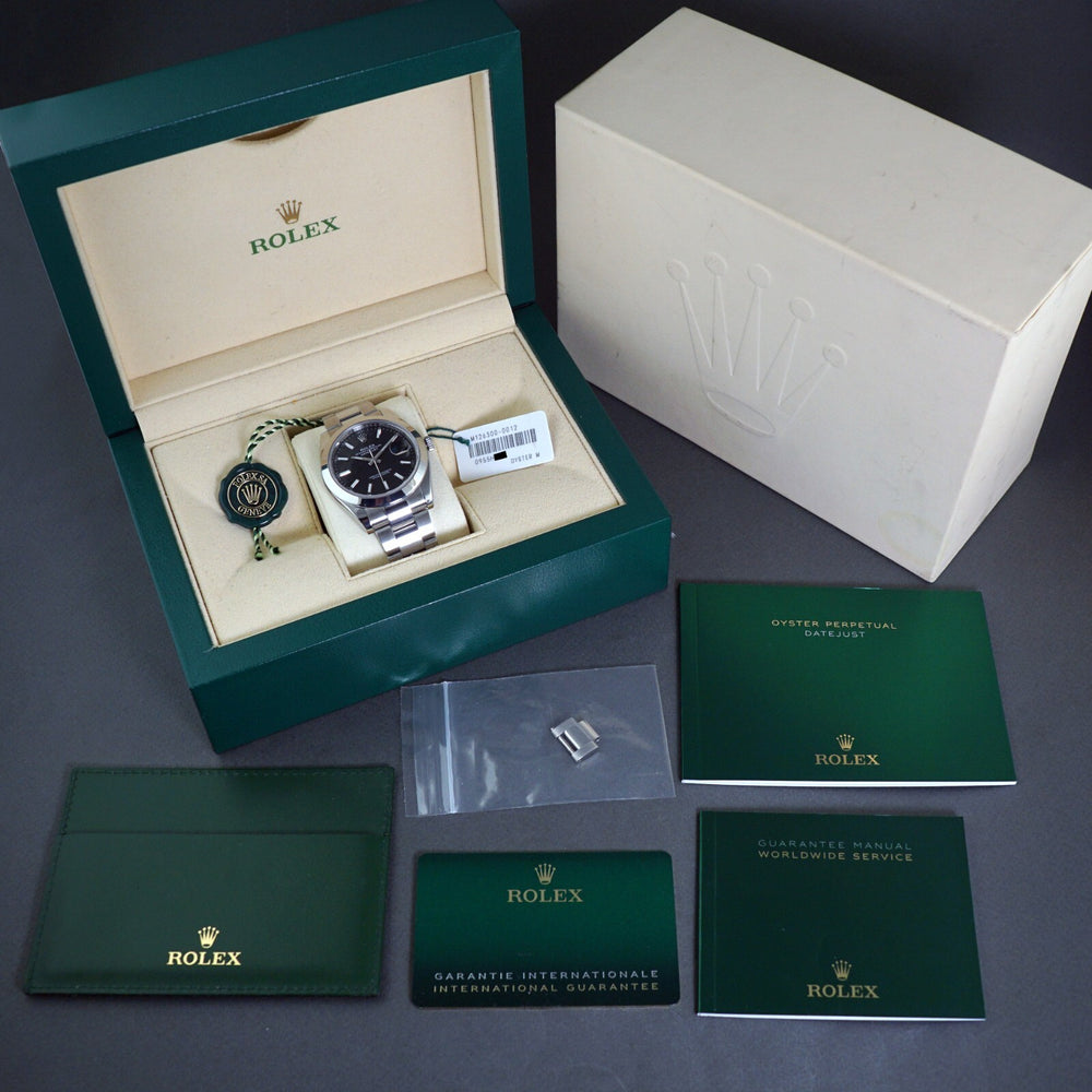 Stunning 2022 Rolex 126300 Datejust 41mm Steel Black Dial Watch Box & Papers, Olde Towne Jewelers, Santa Rosa CA.