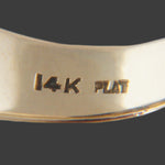 Solid 14K Gold, Platinum Cats Eye Chrysoberyl Cabochon & Diamond Cigar Band Ring, Olde Towne Jewelers, Santa Rosa CA.