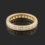 Solid 14K Gold 1.10 CTW Channel Diamond Eternity Wedding Band Anniversary Ring