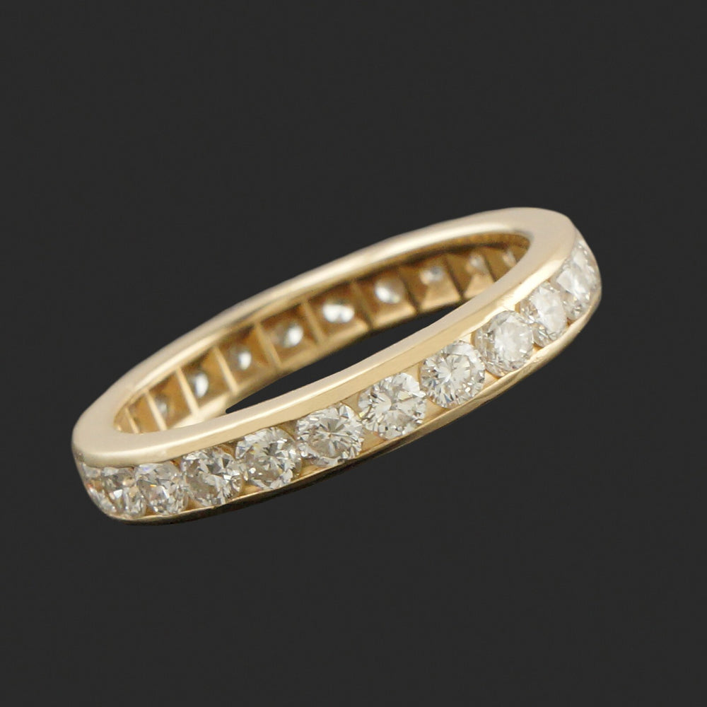 Solid 14K Gold 1.10 CTW Channel Diamond Eternity Wedding Band Anniversary Ring, Olde Towne Jewelers, Santa Rosa CA.