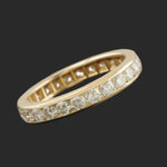 Solid 14K Gold 1.10 CTW Channel Diamond Eternity Wedding Band Anniversary Ring, Olde Towne Jewelers, Santa Rosa CA.