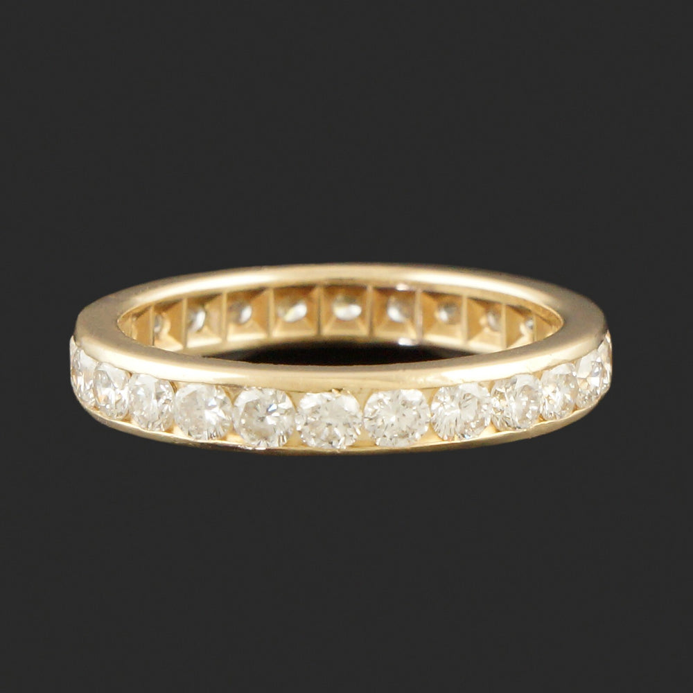 Solid 14K Gold 1.10 CTW Channel Diamond Eternity Wedding Band Anniversary Ring, Olde Towne Jewelers, Santa Rosa CA.