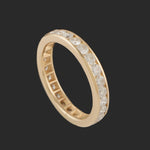 Solid 14K Gold 1.10 CTW Channel Diamond Eternity Wedding Band Anniversary Ring, Olde Towne Jewelers, Santa Rosa CA.