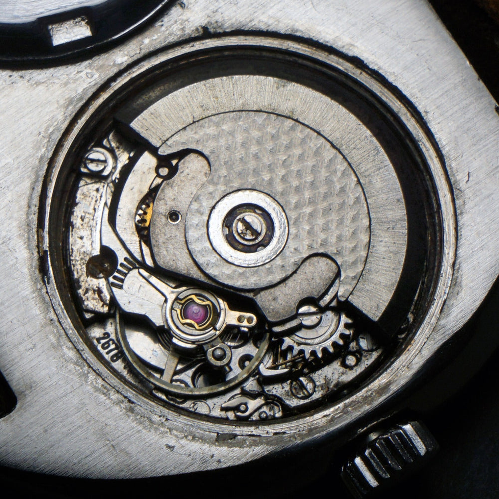 Stunning Gala Double Automatic Two Time Zone Stainless Steel Watch Arabic Date, Olde Towne Jewelers, Santa Rosa CA.