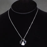 Van Cleef & Arpels Solid 18K Gold Onyx & Diamond Cosmos Pendant 16" Necklace, Olde Towne Jewelers, Santa Rosa CA.