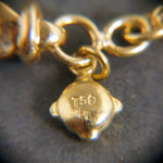 David Yurman Solid 18K Gold Pearl, Garnet, Quartz, Citrine Bijoux 46" L Necklace, Olde Towne Jewelers, Santa Rosa CA.