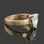 Solid 14K Yellow Gold & 1.70 Ct. Pear Shape Diamond Solitaire Engagement Ring, Olde Towne Jewelers, Santa Rosa CA.