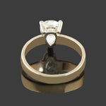 Solid 14K Yellow Gold & 1.70 Ct. Pear Shape Diamond Solitaire Engagement Ring, Olde Towne Jewelers, Santa Rosa CA.
