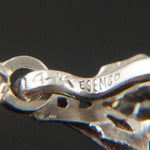 Art Deco Solid 14K White Gold Filigree 1.25 CTW OMC Diamond & Pearl Pendant, Olde Towne Jewelers, Santa Rosa CA.