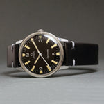Stunning 1965 Omega 165.002 Seamaster Stainless Steel Rare Military Dial Watch, Olde Towne Jewelers, Santa Rosa CA.