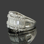 Solid 14K Gold, 1.22 CTW Round & Baguette Diamond Wedding Band, Anniversary Ring, Olde Towne Jewelers, Santa Rosa CA.