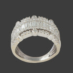 Solid 14K Gold, 1.22 CTW Round & Baguette Diamond Wedding Band, Anniversary Ring, Olde Towne Jewelers, Santa Rosa CA.