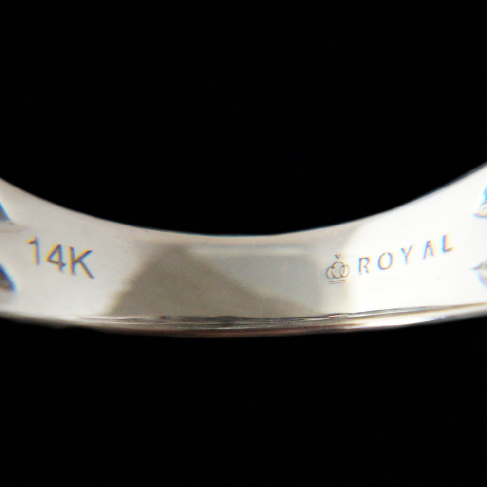 Solid 14K Gold, 1.22 CTW Round & Baguette Diamond Wedding Band, Anniversary Ring, Olde Towne Jewelers, Santa Rosa CA.