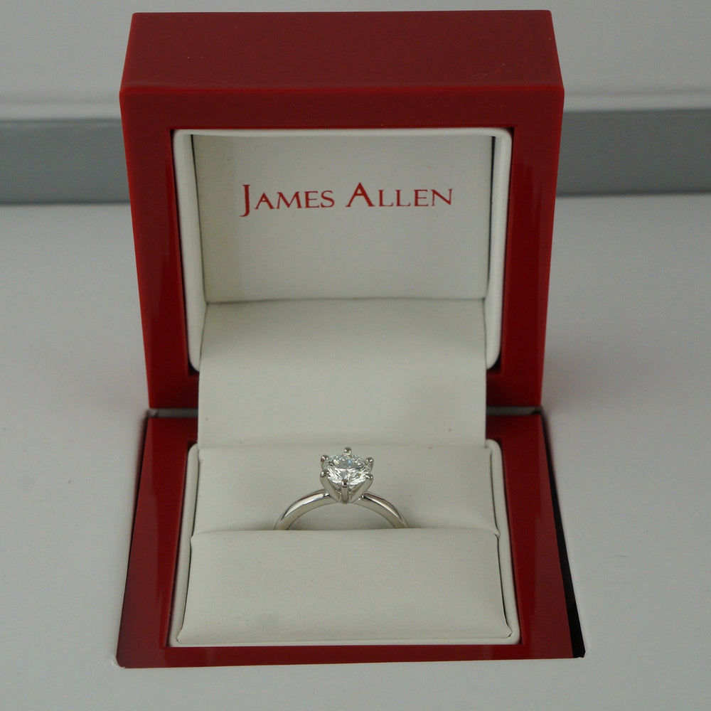 James Allen Platinum 1.07 Ct Diamond Solitaire Engagement Ring E/VVS1  GIA Cert, Olde Towne Jewelers, Santa Rosa CA.